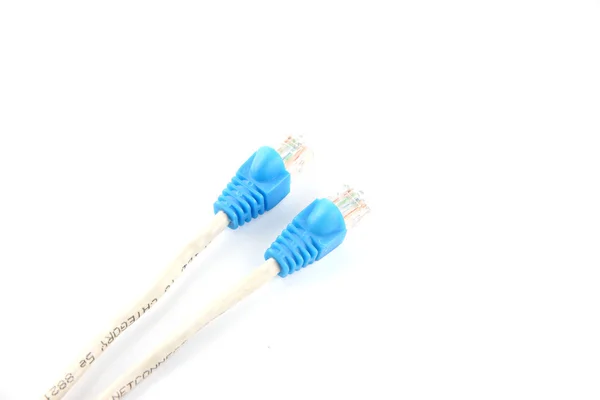 Blue Lan Cables. — Stock Photo, Image