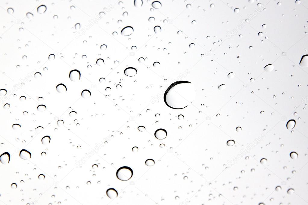 Water droplets on Windshield Car.