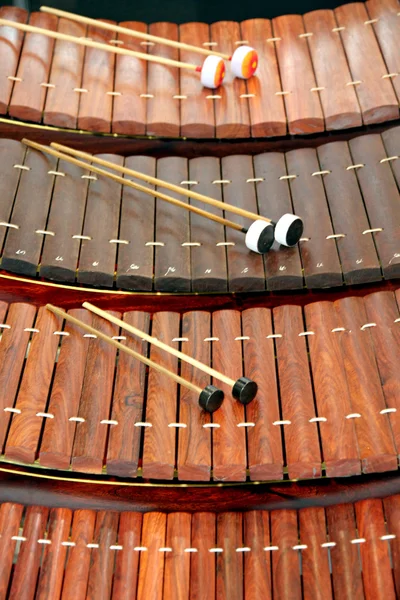Xilofone Instrumento musical da Tailândia . — Fotografia de Stock