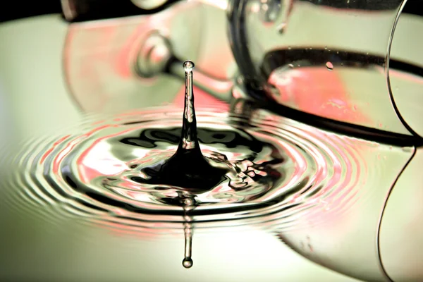 Gotas de água e vidro no sopro . — Fotografia de Stock