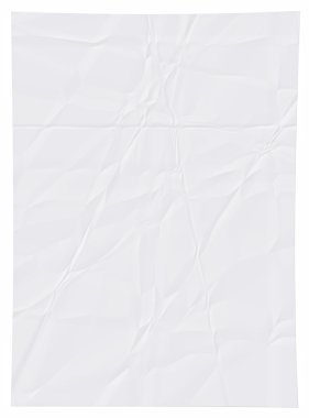 buruşuk beyaz kağıt.