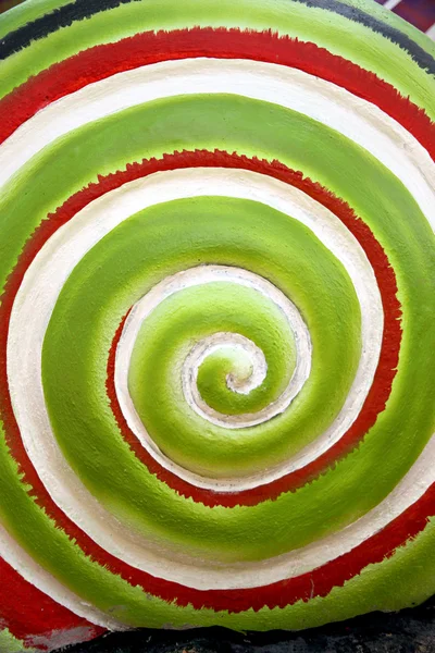 Patroon van groene kleuren rollen cirkel. — Stockfoto