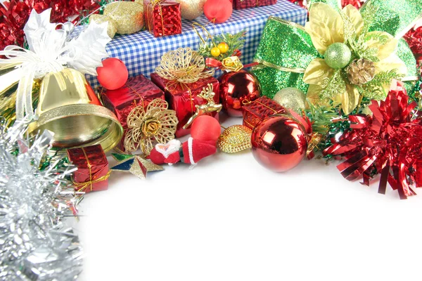 Golden Bells and Accessory decorations of Christmas day. — Stock Photo, Image