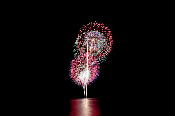 Fireworks or firecracker in the darkness. — Stock Photo, Image