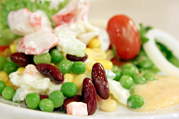 Salada Tunny com legumes mistos . — Fotografia de Stock