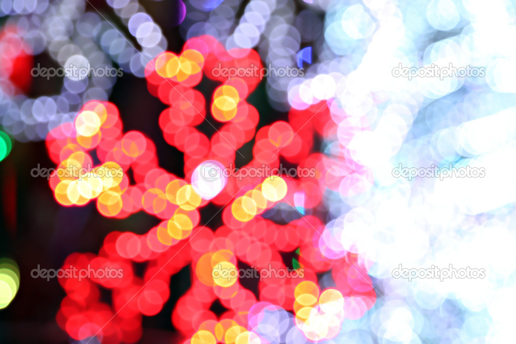 Lights blurry bokeh abstract of background.
