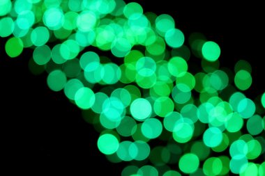 Geceleri ile yeşil bokeh bulanık resim.