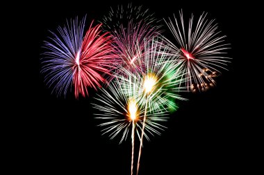 havai fişek veya kestane fişeği mix.