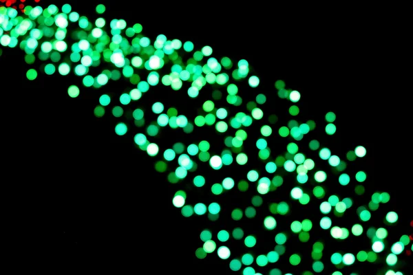 Bild suddig med gröna bokeh på natten. — Stockfoto