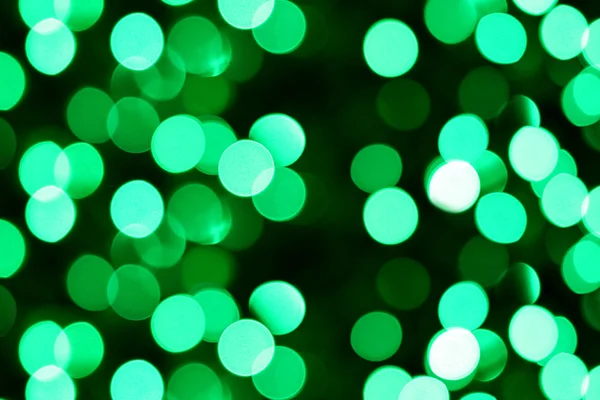 Picture blurred with Green bokeh at night. — Stock Photo, Image