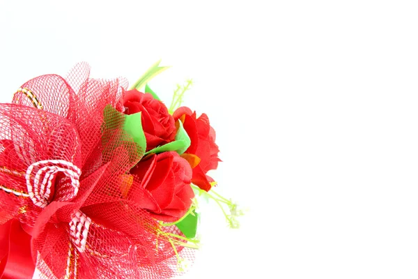 Bouquet di rosa rossa isolato . — Foto Stock
