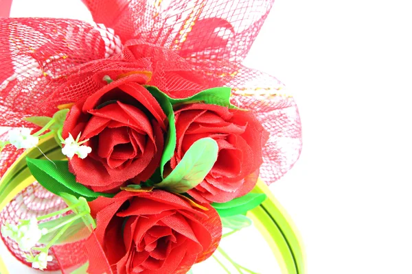 Bouquet di rosa rossa isolato . — Foto Stock