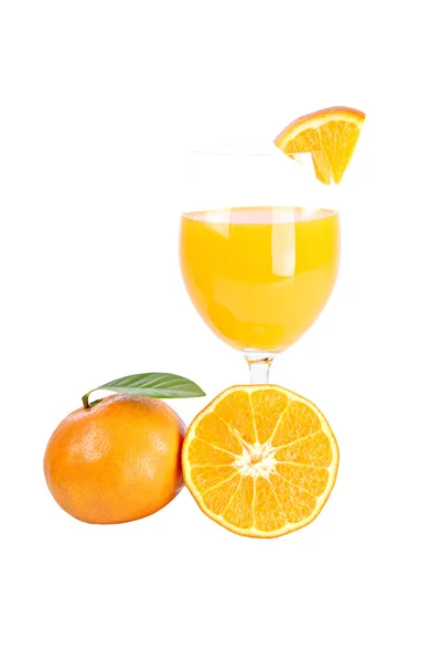 Mandarin oranges isolated on white background. — Stock Photo, Image