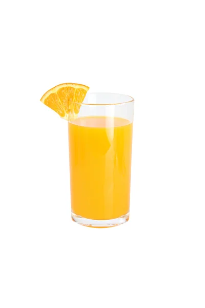 Glass with oranges juice isolated. — Stock Photo, Image
