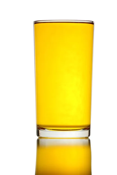 Glass of yellow water isolated. — Stock Photo, Image