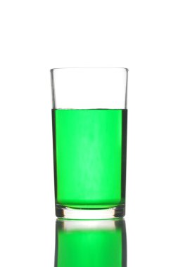 cam izole yeşil su.