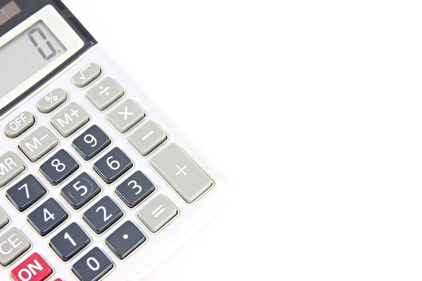 Stary kalkulator na białym tle. — Zdjęcie stockowe