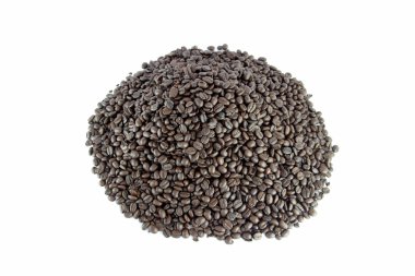 kavrulmuş kahve çekirdeği izole.