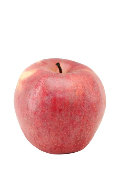 Czerwone jabłko na białym tle. — Zdjęcie stockowe