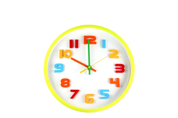 Barevné hodiny ve vyprávění čas deset hodin. — Stock fotografie