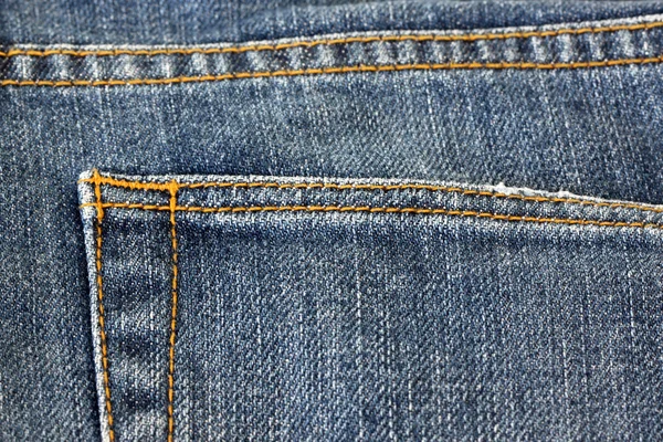 Texture of blue jeans — Stock Photo, Image