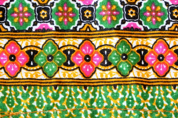 Colorful design of pattern on fabric. — Stock Photo, Image