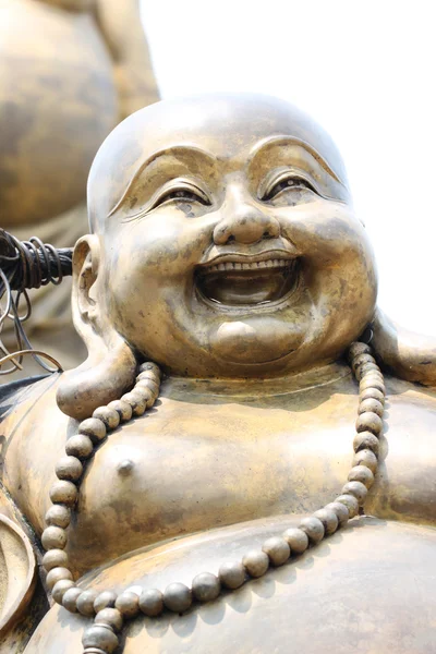 Statues of Chinese deity in smiling. — Stock Photo, Image