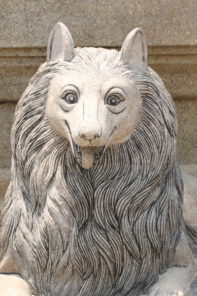 Estatua de zorros en sonrisa . — Foto de Stock