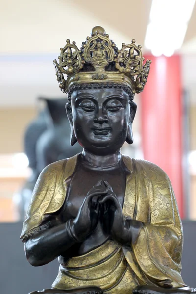 Schwarze Gottheitsstatuen der chinesischen Religion. — Stockfoto