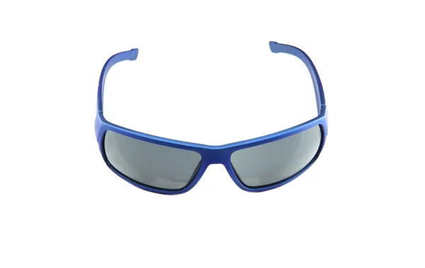 Closeup blue sunglasses isolated. — Stock Photo, Image