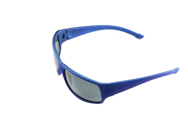 Närbild blå solglasögon isolerade. — Stockfoto