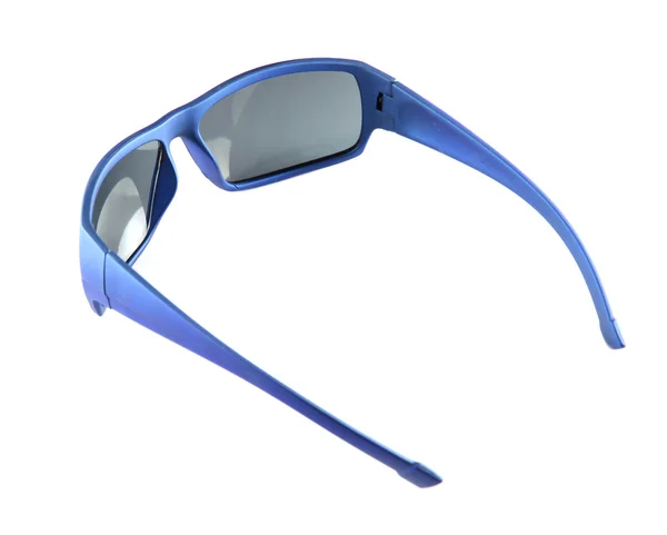 Closeup blue sunglasses isolated. — Stock Photo, Image