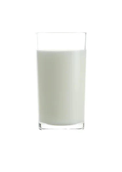 Свіже молоко в склянці ізольованого . — стокове фото