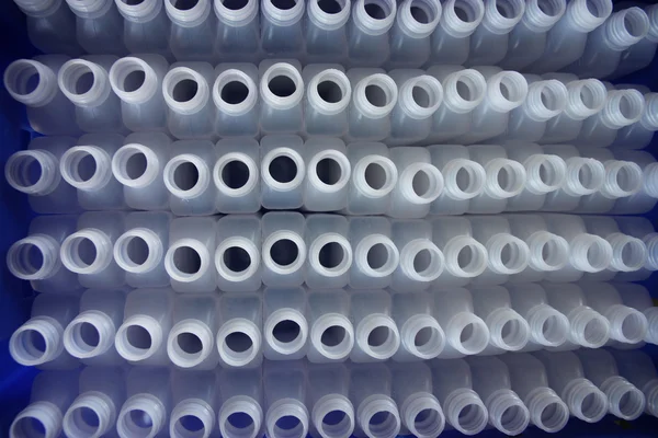 Plastic bottles for packaging. — Stock Photo, Image