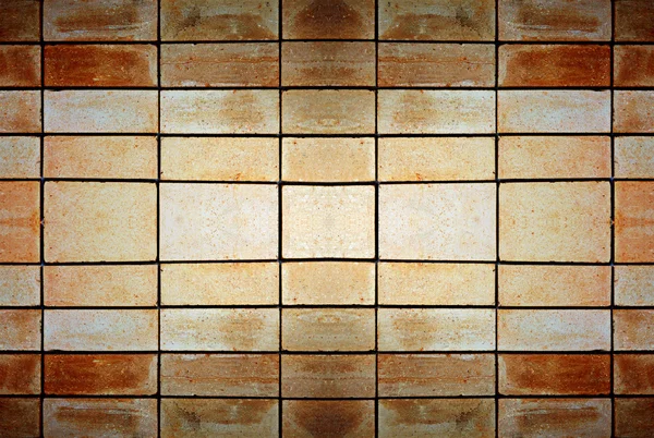 Old tile stone of floor dark color. — Stock Photo, Image