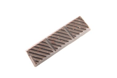 sütlü çikolata üzerinde beyaz izole.