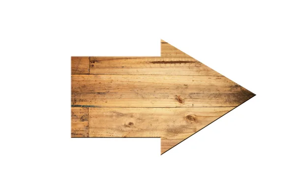 Směrové šipky vyrobené ze starého dřeva povrchu. — Stock fotografie