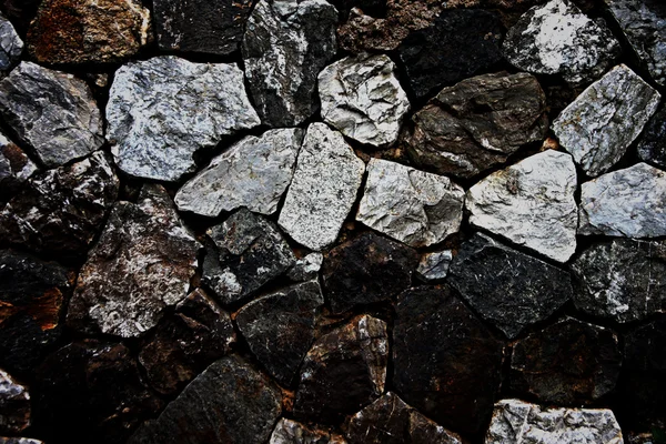 Cor escura Parede de pedra . — Fotografia de Stock