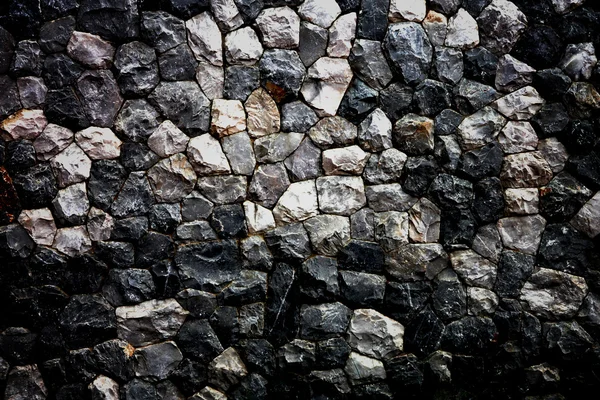 Donkere kleur van stenen muur in huis. — Stockfoto