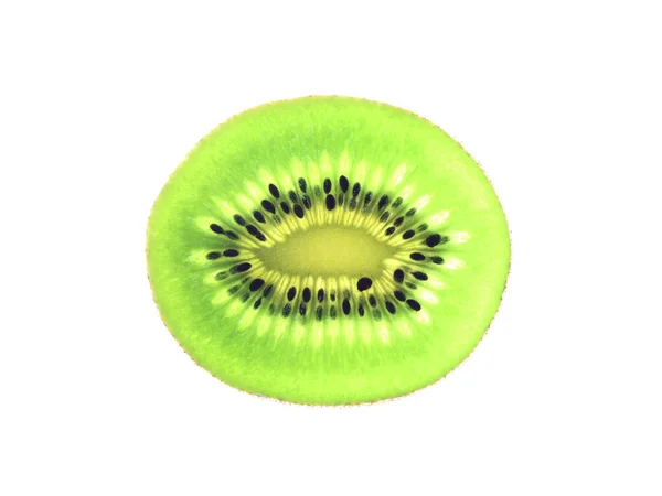 Fructe proaspete kiwi izolate pe alb . — Fotografie, imagine de stoc