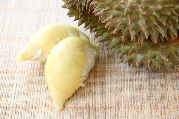 Flesh durian of tropical fruit. — Stock Photo, Image