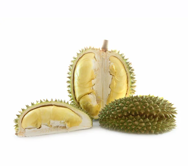 Peeled durian isolated. — Stock Photo, Image