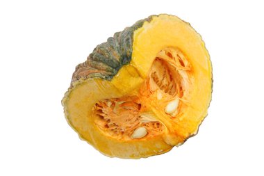 taze kabak dilim izole için.