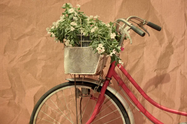 Bicicleta da caixa de papel de superfície . — Fotografia de Stock