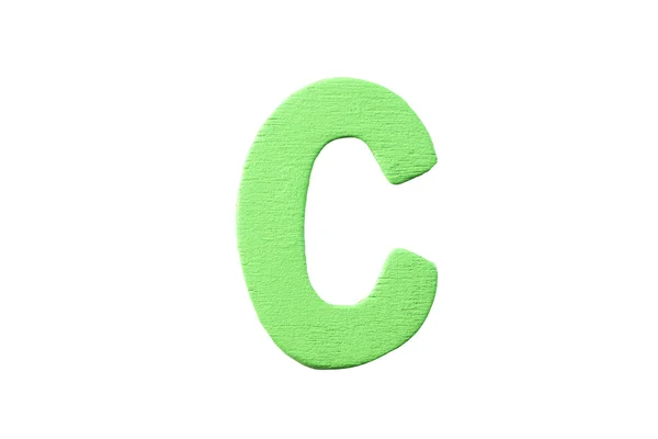 Alphabet of color wood isolated on white. — Stock Photo, Image