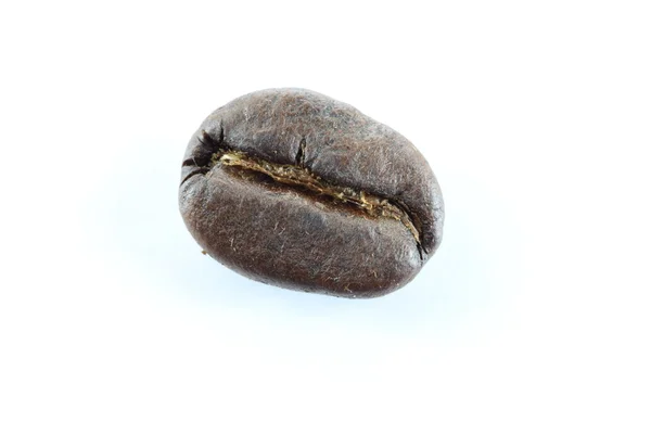 Brown coffee beans on white. — Stock Photo, Image