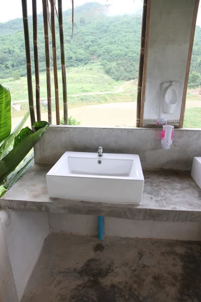 Washbasin of Modern form. — Stock Photo, Image