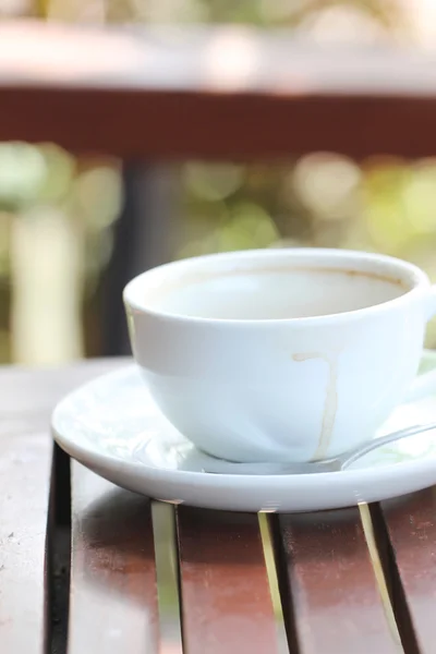 Tasse de café blanc. — Photo