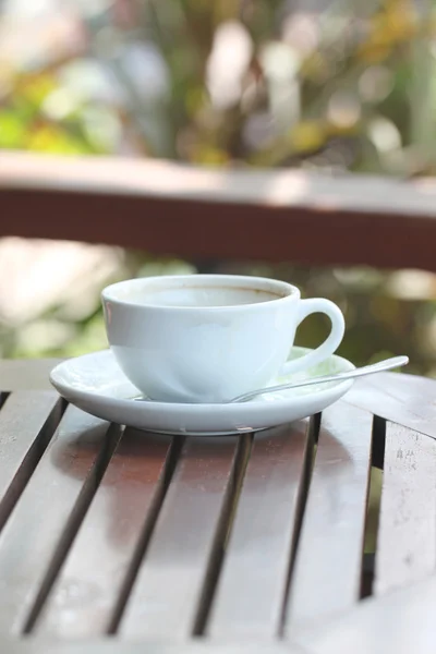 Weiße Kaffeetasse. — Stockfoto