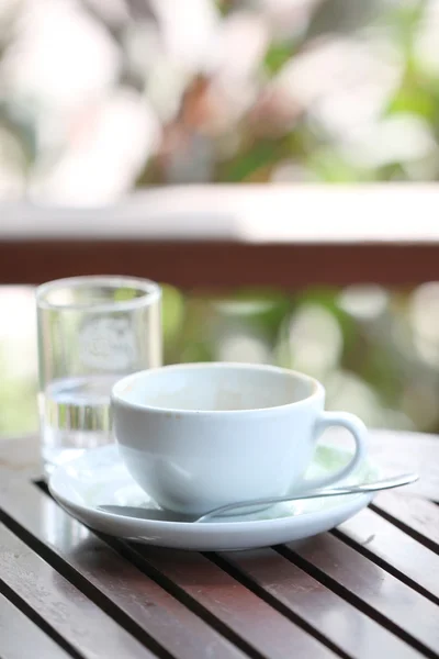 Weiße Kaffeetasse. — Stockfoto